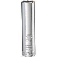 DeWALT DWMT86096OSP Deep Metric Drive Socket, 1/4 in Drive, 6-Point, 8 mm Socket, Steel