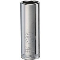 DeWALT DWMT86100OSP Deep Metric Drive Socket, 1/4 in Drive, 6-Point, 12 mm Socket, Steel