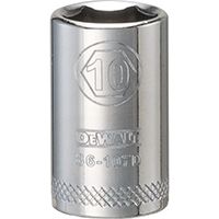 DeWALT DWMT86108OSP Hand Socket, Metric Measuring, 1/4 in Drive, 6-Point, 11 mm Socket, Vanadium Steel