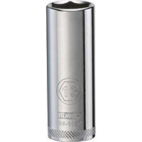 DeWALT DWMT86116OSP Deep Metric Drive Socket, 1/4 in Drive, 6-Point, 13 mm Socket, Steel