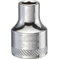 DeWALT DWMT86255OSP Hand Socket, SAE Measuring, 3/8 in Drive, 6-Point, 1/4 in Socket, Vanadium Steel