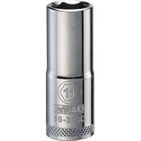 DeWALT DWMT86323OSP Drive Socket, Metric Measuring, 3/8 in Drive, 6-Point, 11 mm Socket, Vanadium Steel