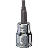 DeWALT DWMT86388OSP Fractional Hex Bit Socket, 5/32 in Tip, 3/8 in Drive, Polished Chrome Vanadium, 1-31/32 in OAL