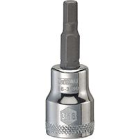 DeWALT DWMT86389OSP Fractional Hex Bit Socket, 3/16 in Tip, 3/8 in Drive, Polished Chrome Vanadium, 1-31/32 in OAL