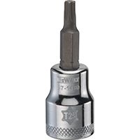DeWALT DWMT87143OSP Torx Bit Socket, T25 Tip, 3/8 in Drive, Polished Chrome Vanadium, 1-31/32 in OAL