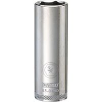 DeWALT DWMT88949OSP Drive Socket, SAE Measuring, 1/2 in Drive, 6-Point, 3/4 in Socket, Vanadium Steel