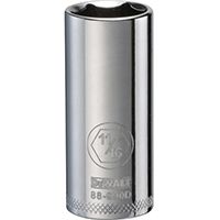 DeWALT DWMT88990OSP Drive Socket, SAE Measuring, 3/8 in Drive, 6-Point, 11/16 in Socket, Vanadium Steel
