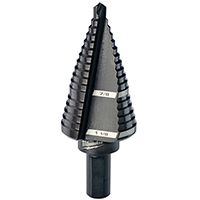 Milwaukee 48-89-9209 Stepped Dill Bit Step Drill Bit, Flat Shank, 3/8 in Dia Shank