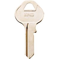 Hy-Ko 11010M11 Key Blank, Brass, Nickel Plated