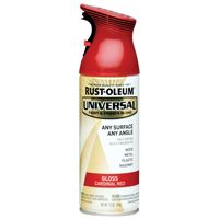 RUST-OLEUM UNIVERSAL 245211 Multi-Surface Gloss Spray Paint, Gloss, Cardinal Red, 12 oz Aerosol Can