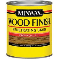 Minwax Wood Finish 22110 Wood Stain, Satin, Provincial, 0.5 pt Can