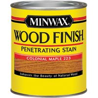 Minwax Wood Finish 22230 Wood Stain, Satin, Colonial Maple, 0.5 pt Can