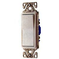 Eaton Wiring Devices 7500 Series C7513W-SP-L Rocker Switch, 120/277 V, Strap Mounting, Thermoplastic, White