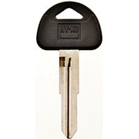 Hy-Ko 12005SUZ17 Key Blank, 2.7 in L x 1.2 in W, Brass, Nickel Plated
