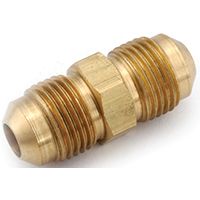 Anderson Metals 754042-10 Tube Union, 5/8 in Flare, 650 psi, Brass