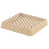 Shepherd Hardware 9168 Caster Cup, Rubber, Off-White