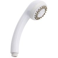 Plumb Pak K720WH Round, Traditional Handheld Showerhead, 1.8 gpm, 3 in Dia Face, 3 Spray Functions, Metal/Plastic