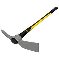 Vulcan Pro Pick Mattock, 18.03 In 5 Lb, 36 In Fiberglass Handle