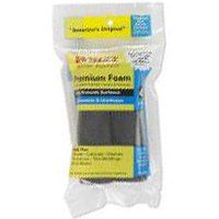 WHIZZ 54060 Paint Roller Cover, All Paints, Stains Paint, 1/4 in Thick Nap, Foam Cover, Black