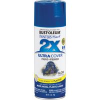 RUST-OLEUM PAINTER'S Touch 249114 General-Purpose Gloss Spray Paint, Gloss, Deep Blue, 12 oz Aerosol Can