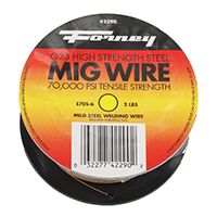 Forney 42290 MIG Welding Wire, 0.024 in Dia, Mild Steel Spool