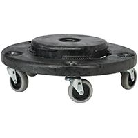Rubbermaid FG264020BLA Trash Can Dolly, 350 lb Weight Capacity, Plastic