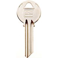 Hy-Ko 11010Y2 Key Blank, Brass, Nickel Plated