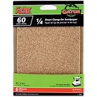 Gator 5033 Sanding Sheet, 60-Grit, Coarse, Aluminum Oxide, 5-1/2 in L