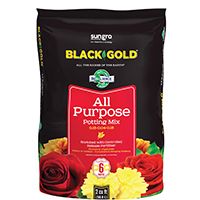 sun gro BLACK GOLD 1410102 2.0 CFL P Potting Mix, Brown/Earthy, Granular Grain, 40 Bag