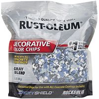 RUST-OLEUM EPOXYSHIELD 301359 Decorative Color Chips, Gray Blend, 1 lb Bag