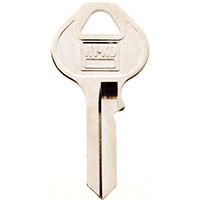 Hy-Ko 11010M10 Key Blank, Brass, Nickel Plated