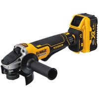 DeWALT DCG413R2 Angle Grinder Kit, 20 V Battery, Lithium-Ion Battery, 5/8 in Spindle, 4-1/2 in Dia Wheel