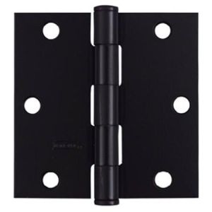 National Hardware N241-190 Square Corner Door Hinge, 50 lb Weight Capacity, Steel