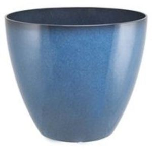 PLANTER RESIN BLUE 15IN
