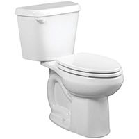American Standard Colony 751AA101.020 Complete Toilet, 16-1/2 in H Rim, Vitreous China, White