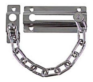 National Hardware V807 Series N274-407 Door Chain, Zinc, Satin Chrome