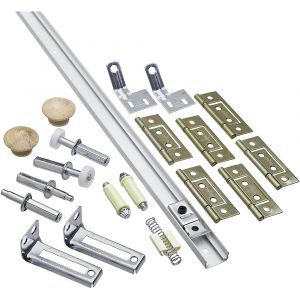 National Hardware N343-715 Folding Door Hardware Set, Steel, For Bi-Fold Doors