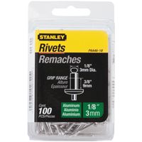RIVET 1/8X3/8IN ALUMINUM 100PK