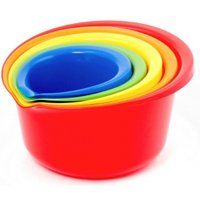 BOWL MIXING PLASTIC SET 5PC