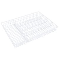 WHITE SILVERWARE STORAGE TRAY