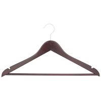 CLOTHES HANGER MAHOGANY 5PC