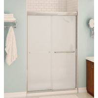 SHOWER DOOR NICKEL AURA 48IN