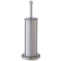 STAINLESS TOILET BRUSH W/STAND