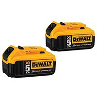 DeWALT DCB205-2 Rechargeable Battery Pack, 20 V, 5 Ah