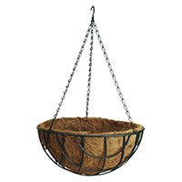 BASKET HANGING PLANTER 14IN