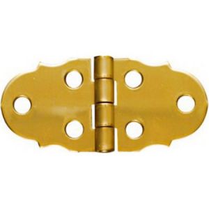 National Hardware N211-805 Decorative Hinge, 6 lb Weight Capacity, Brass