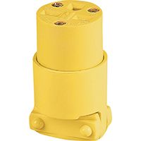 CONNECTOR GROUNDG YEL 15A 250V