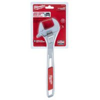 Milwaukee 48-22-7412 Adjustable Wrench, 1-5/8 in Jaw, Ergonomic Handle, Steel