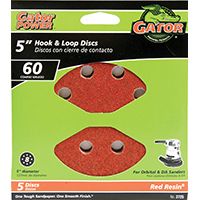 5" 8HOLE HOOK/LOOP 60GRIT 5PK