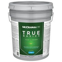 McCloskey 14552 Exterior House Paint, Tint Base, Flat, 5 gal Pail